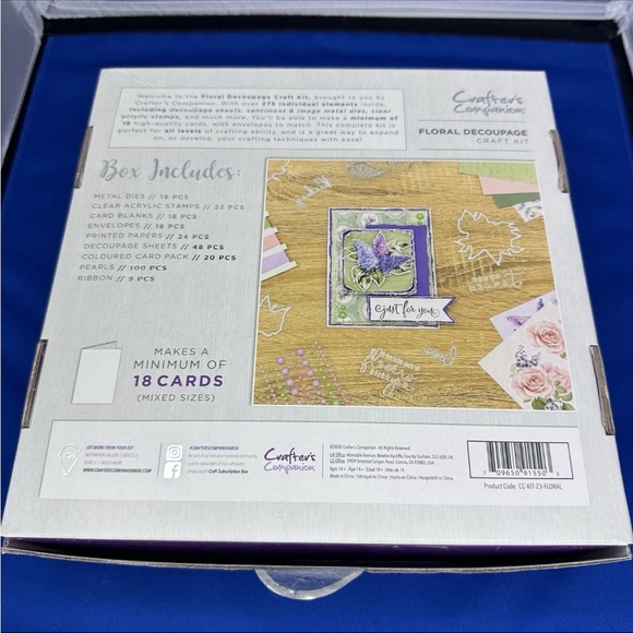 NEW Crafter’s Companion Floral Decoupage Card Making Kit #23 Wedding Birthday - Picture 4 of 4